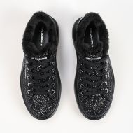 Снимка на KARL LAGERFELD ДАМСКИ СПОРТНИ ОБУВКИ KORE KARL NFT SPARKLE LOW SNEAKERS BLACK 3