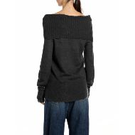 Снимка на REPLAY ДАМСКИ ПУЛОВЕР REGULAR FIT SWEATER WITH MOHAIR BLACK 2