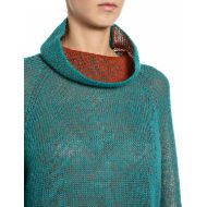 Снимка на REPLAY ДАМСКИ ПУЛОВЕР RELAXED-FIT MOHAIR BLEND SWEATER WITH HIGH NECK LAKE BLUE POTTER'S CLAY 3