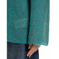 Снимка на REPLAY ДАМСКИ ПУЛОВЕР RELAXED-FIT MOHAIR BLEND SWEATER WITH HIGH NECK LAKE BLUE POTTER'S CLAY 4