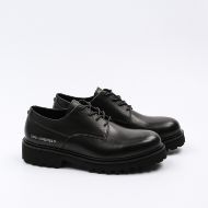 Picture of KARL LAGERFELD MEN'S KONTEST II DERBY LACE LEATHER SHOES BLACK 2