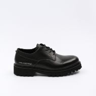 Picture of KARL LAGERFELD MEN'S KONTEST II DERBY LACE LEATHER SHOES BLACK 1