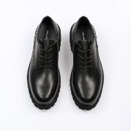 Picture of KARL LAGERFELD MEN'S KONTEST II DERBY LACE LEATHER SHOES BLACK 3