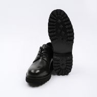 Picture of KARL LAGERFELD MEN'S KONTEST II DERBY LACE LEATHER SHOES BLACK 5