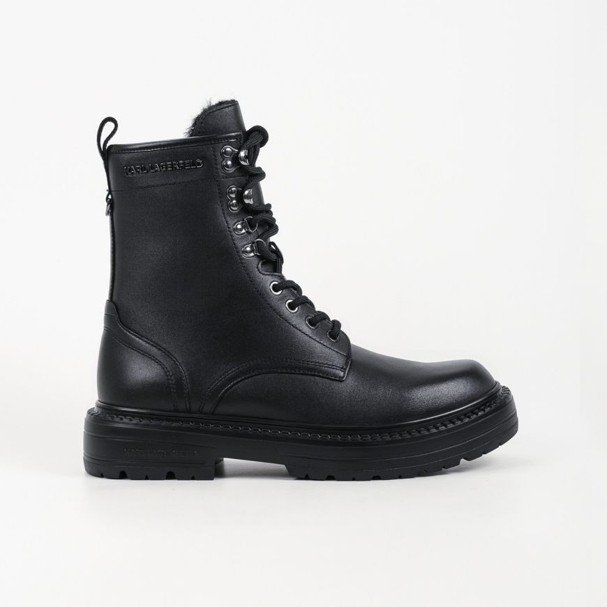 Picture of KARL LAGERFELD MEN'S MILES HIGH LACE BOOTS BLACK