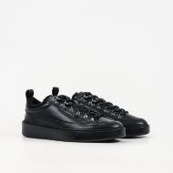 Picture of KARL LAGERFELD MEN'S FLINT II LO LACE LINED SNEAKERS BLACK 2