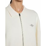 Снимка на REPLAY ДАМСКА ЖИЛЕТКА VISCOSE BLEND CARDIGAN WITH FRINGES GARDENIA 4