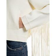 Снимка на REPLAY ДАМСКА ЖИЛЕТКА VISCOSE BLEND CARDIGAN WITH FRINGES GARDENIA 5