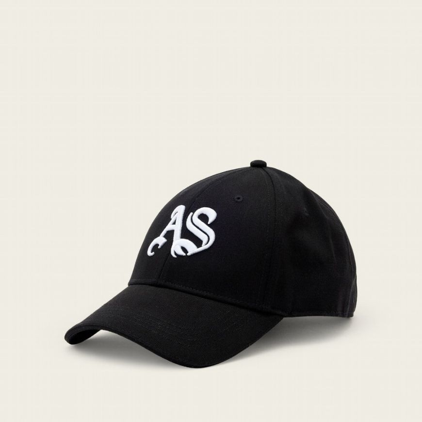 Снимка на ALLSAINTS ШАПКА GOTHIC AS LOGO BASEBALL CAP BLACK