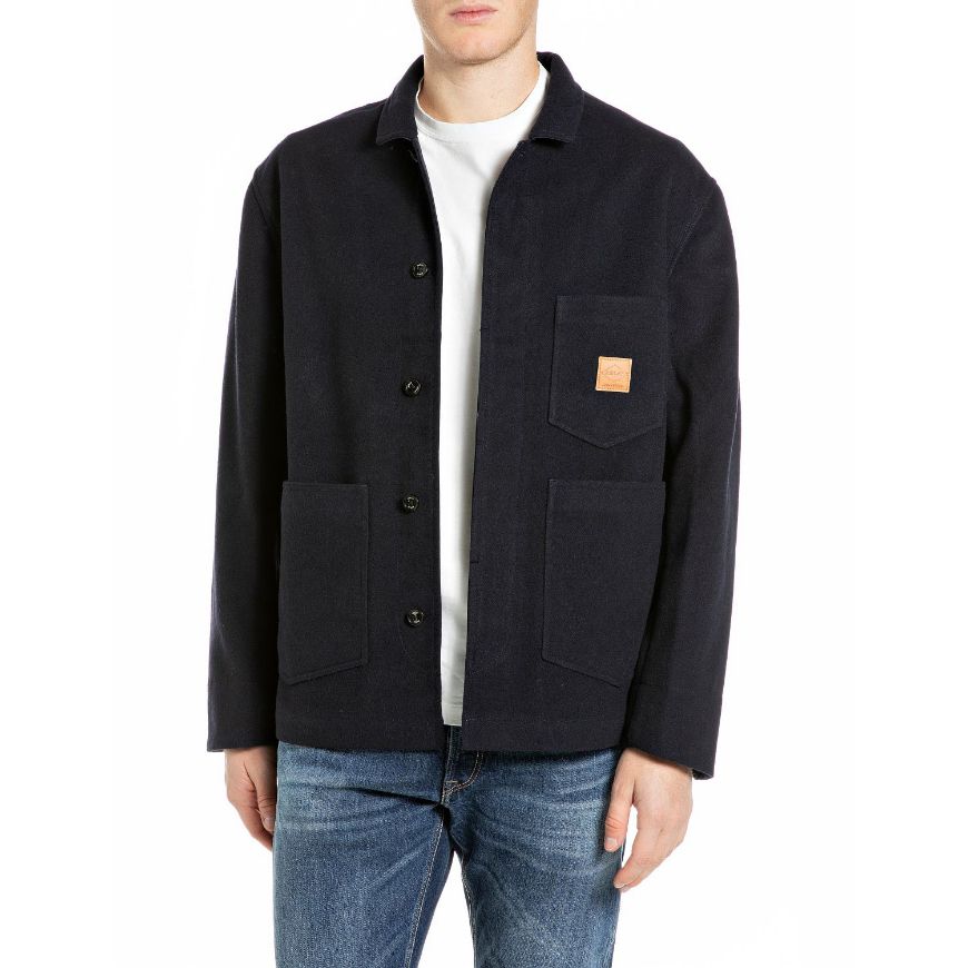Picture of REPLAY MEN'S WOOLEN MELTON COAT VULCAN