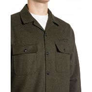 Picture of REPLAY MEN'S WOOLEN MELTON OVERSHIRT DARK MILITARY MELANGE 4