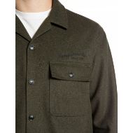 Picture of REPLAY MEN'S WOOLEN MELTON OVERSHIRT DARK MILITARY MELANGE 3
