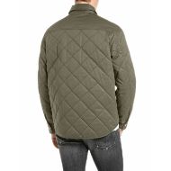 Picture of REPLAY MEN'S QUILTED COTTON OVERSHIRT IVY GREEN 2