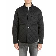 Picture of REPLAY MEN'S QUILTED COTTON OVERSHIRT BLACK 1