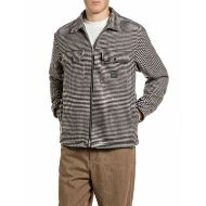 Picture of REPLAY MEN'S HOUNDSTOOTH WOOLEN MELTON JACKET WHITE/BLACK HOUNDSTOOTH 1