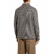 Picture of REPLAY MEN'S HOUNDSTOOTH WOOLEN MELTON JACKET WHITE/BLACK HOUNDSTOOTH 2