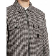 Picture of REPLAY MEN'S HOUNDSTOOTH WOOLEN MELTON JACKET WHITE/BLACK HOUNDSTOOTH 3
