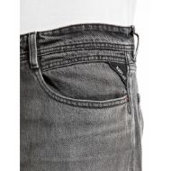 Picture of REPLAY MEN'S ROCCO COMFORT-FIT BLACK DENIM JEANS DARK GREY 7