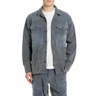 Снимка на REPLAY МЪЖКА РИЗА RELAXED REGULAR STRIPED FLOCK DENIM SHIRT INDIGO/ECRU STRIPED 1