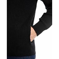 Picture of REPLAY MEN'S LAMBSWOOL VISCOSE BLEND CARDIGAN WITH ZIP AND HIGH NECK BLACK 5
