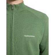 Picture of REPLAY MEN'S VISCOSE BLEND FULL-ZIP CARDIGAN WITH HIGH NECK VINEYARD GREEN 4