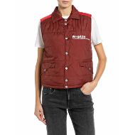 Снимка на REPLAY ДАМСКИ ЕЛЕК PADDED NYLON PLAIN VEST FIRED BRICK 1
