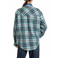 Снимка на REPLAY ДАМСКА РИЗА RELAXED COTTON CHECK SHIRT CHECKTURQUOISE/BLUE/RED/YELLOW 2