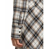 Picture of REPLAY WOMEN'S CHEQUERED SHIRT DRESS WITH BELT BUTTER/BROWN RICE/DEEP BLUE 5