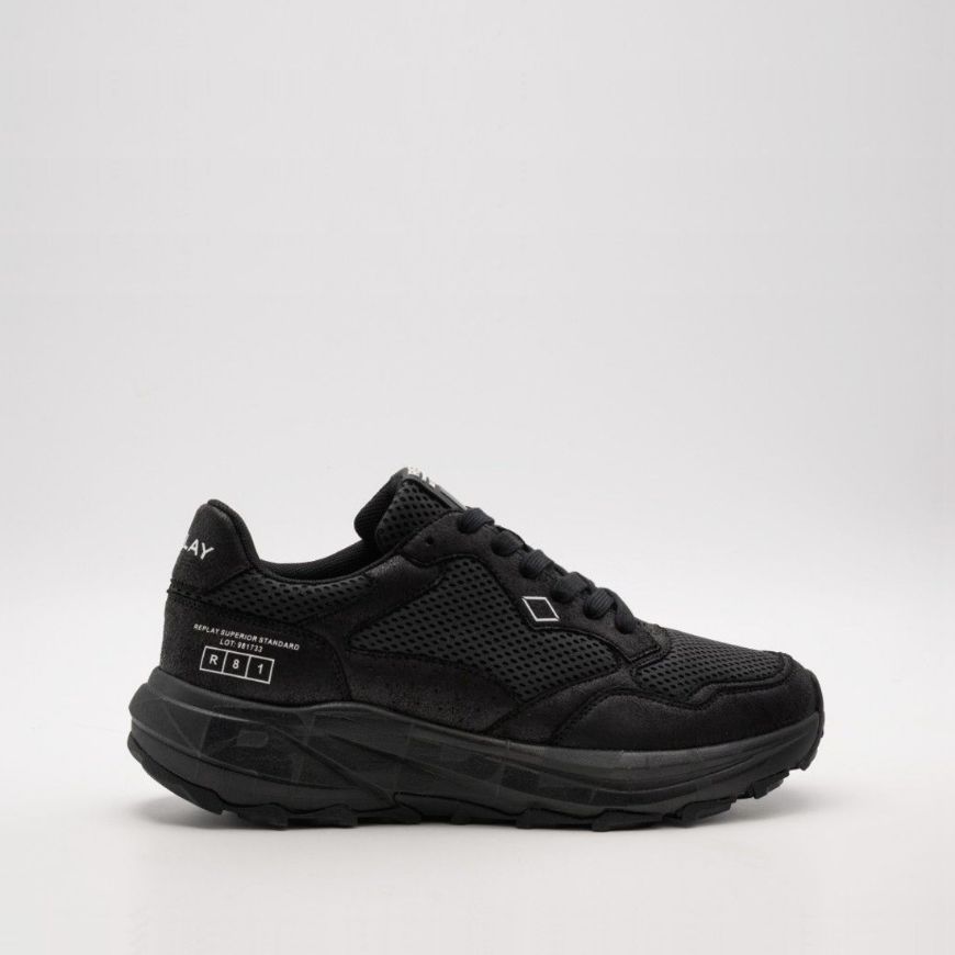 Picture of REPLAY MEN'S ARTHUR TRAIL HILL SNEAKERS BLACK