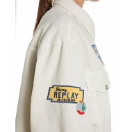 Снимка на REPLAY ДАМСКА РИЗА CANVAS SHIRT WITH PATCHES WHITE ASPARAGUS 6