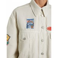 Снимка на REPLAY ДАМСКА РИЗА CANVAS SHIRT WITH PATCHES WHITE ASPARAGUS 4
