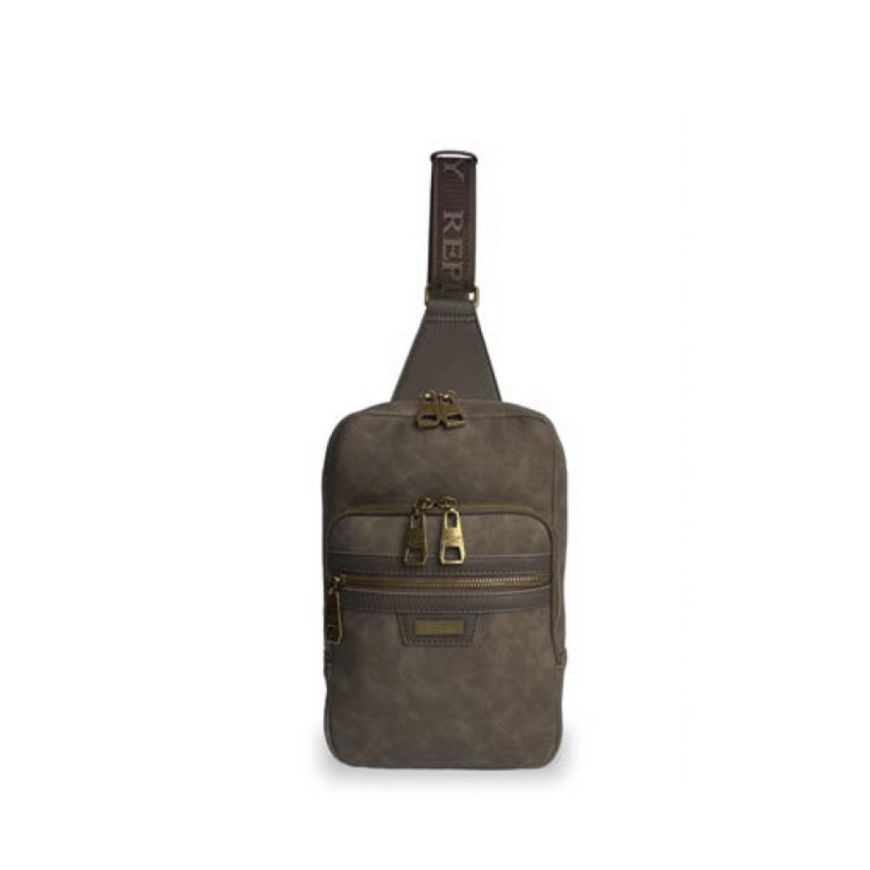 Снимка на REPLAY МЪЖКА ЧАНТА SYNTHETIC NUBUCK SLING BAG WITH ZIPPER POCKET DARK BROWN