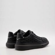Picture of REPLAY MEN'S GLAX ALL SA LEATHER SNEAKERS BLACK 3