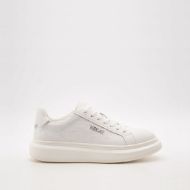 Picture of REPLAY MEN'S GLAX ALL SA LEATHER SNEAKERS WHITE 1
