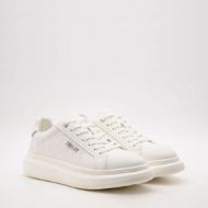 Picture of REPLAY MEN'S GLAX ALL SA LEATHER SNEAKERS WHITE 2