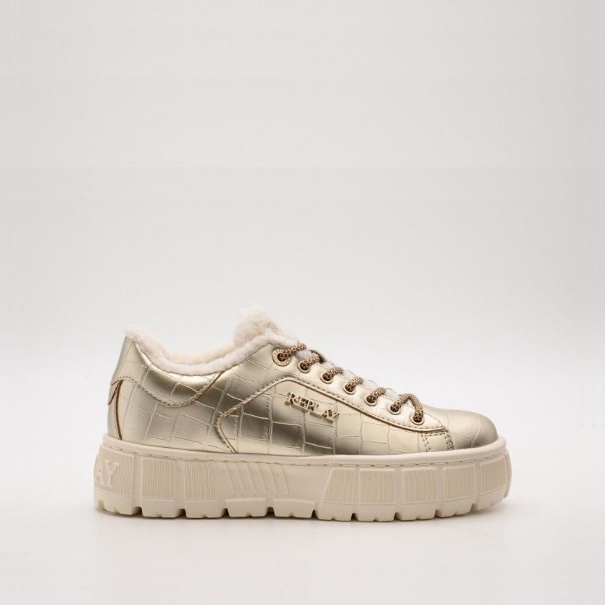 Снимка на REPLAY ДАМСКИ СПОРТНИ ОБУВКИ PAULETTE COCCO SNEAKERS PLATIN