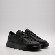 Picture of REPLAY MEN'S PULSAR CAMO LEATHER SNEAKERS BLACK 2