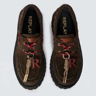 Снимка на REPLAY ДАМСКИ ЛОУФЪРИ SCARLET BOAT LEATHER LOAFERS DARK BROWN 3