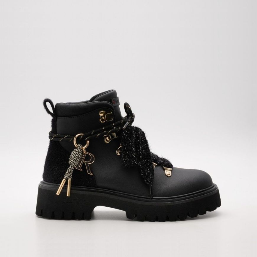 Снимка на REPLAY ДАМСКИ БОТУШИ SCARLET DARK LEATHER ANKLE BOOTS BLACK