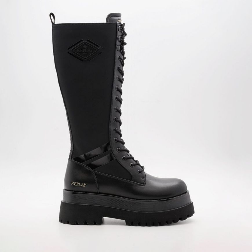 Снимка на REPLAY ДАМСКИ БОТУШИ ANY REBEL HIGH BOOTS BLACK