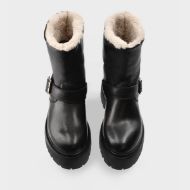 Снимка на COPENHAGEN ДАМСКИ БОТУШИ CPH900 GRAINY LEATHER TEDDY DARK BROWN 3