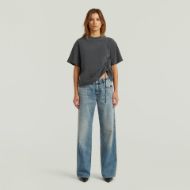 Picture of G-STAR WOMEN'S ADJUSTABLE WASHED RELAXED TOP IN DK BLACK GD 5