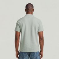 Picture of G-STAR MEN'S CORE REGULAR JACQUARD POLO IN PALE GREEN 2
