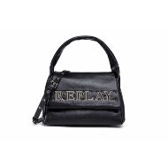 Снимка на REPLAY ДАМСКА ЧАНТА VINTAGE LOOK CROSSBODY BAG WITH LETTERING AND HANDLE BLACK 1