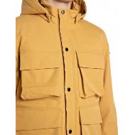 Picture of REPLAY MEN'S POLY TWILL HOODED JACKET WITH POCKETS HONEY MUSTARD 3