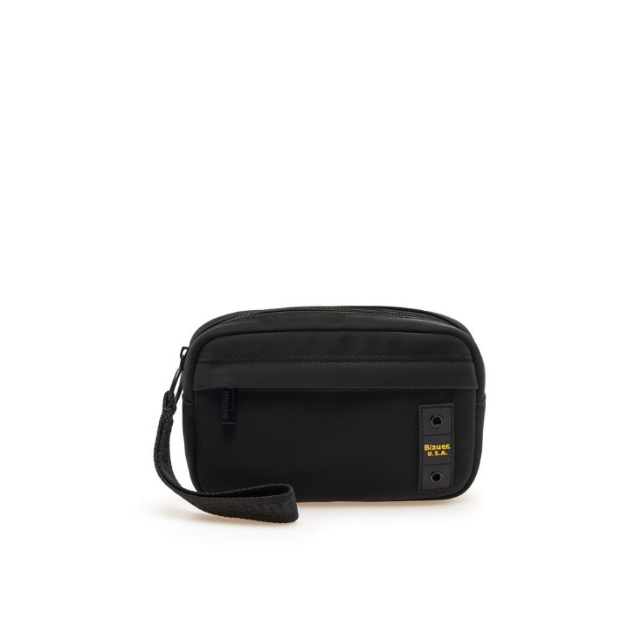 Picture of BLAUER MEN'S COATED POLYESTER CLUTCH F6GOY05.COA BLACK