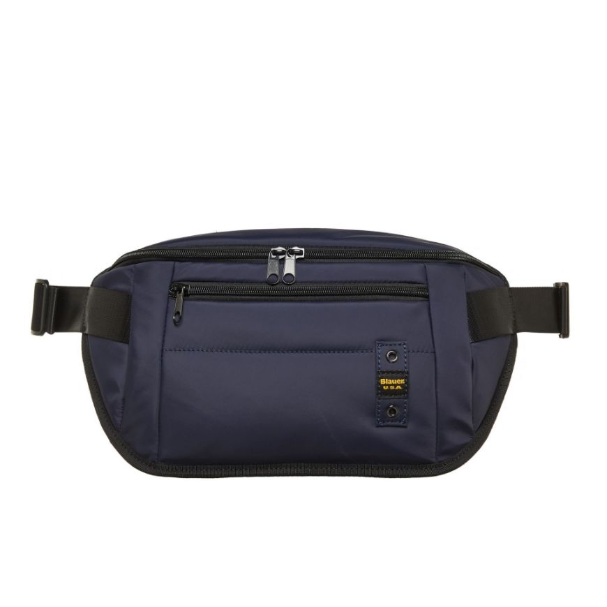 Picture of BLAUER MEN'S PADDED POLYESTER WAIST BAG F6WEF01.COV NAVY