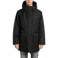 Picture of REPLAY MEN'S POLY TWILL PARKA JACKET BLACK 1