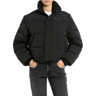 Снимка на REPLAY ДАМСКО ЯКЕ BOXY-FIT 2-IN-1 CRINKLE NYLON JACKET BLACK 1