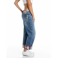 Снимка на REPLAY ДАМСКИ ДЕНИМ AUBRY AUBRY BOYFRIEND-FIT COTTON DENIM JEANS MEDIUM BLUE 4